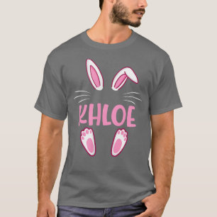 Camiseta KHLOE Easter Bunny Funny Novelty Womens Custom Nam
