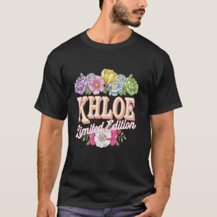 Camiseta Khloe Edição Limitada Vintage Nome Personalizado E