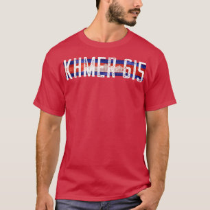 Camiseta Khmer 615 Distresse Flag - Nashville Camboja App