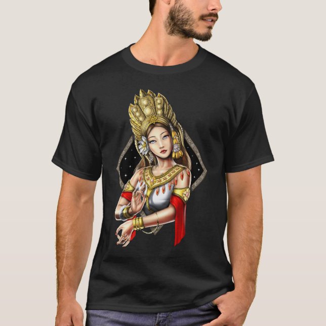 Camiseta Khmer Apsara Dancer Cambojano (Frente)