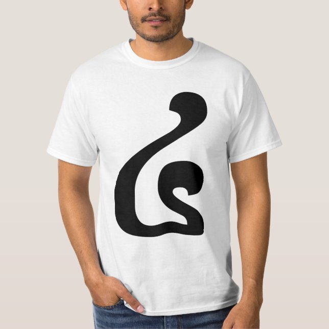 Camiseta Khmer Script do Cambojano número 4 / quatro / ៤ (B (Frente)