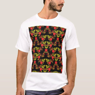 Camiseta Khokhloma Berries Russo: Estilo Tradicional