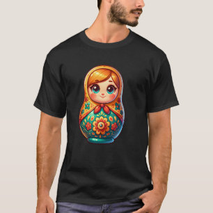 Camiseta Khokhloma russo Russos Matriosh Russo