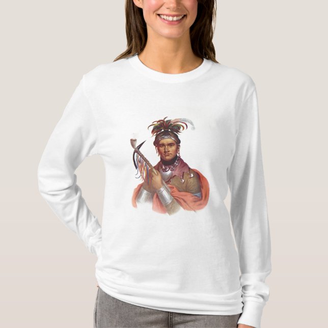 Camiseta Ki-Em-Twog-KY ou "Complanter", um chefe do Seneca (Frente)