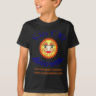 Camiseta Kia Ora, boa vinda