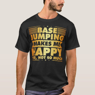 Camiseta Kic adrenalina de salto do objeto Basejumper Básic