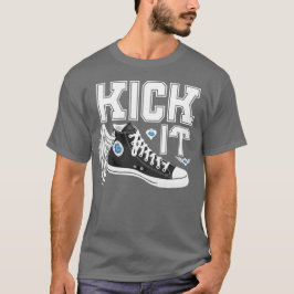 Camiseta Kick It Sneaker Classe Typografia T Shirt