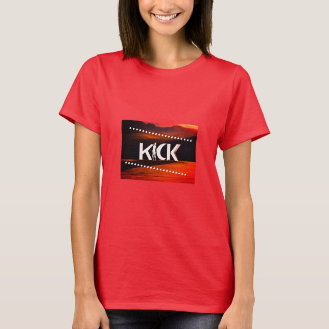 Camiseta Kick Logo T-Shirt - Design preto e moderno (Frente)