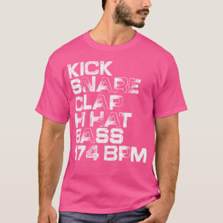 Camiseta Kick Snare Clap Hi Hat Bass 174 Bpm Sintetizador D