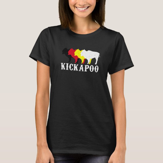 Camiseta Kickapoo Tribe Nation Native Mexican Indian Medici (Frente)