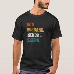 Camiseta Kickball de lenda do marido Pai