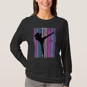 Camiseta Kickboxe Birthday Womens Kickboxer Retro Vintage