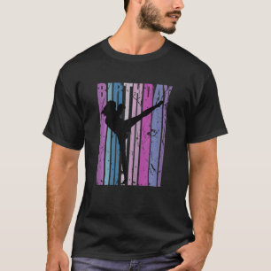 Camiseta Kickboxe Birthday Womens Kickboxer Retro Vintage