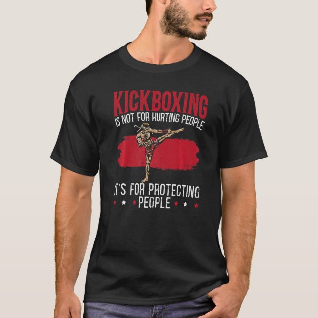 Camiseta Kickboxer Combate Kickboxer Contra Greve de Mma (Frente)