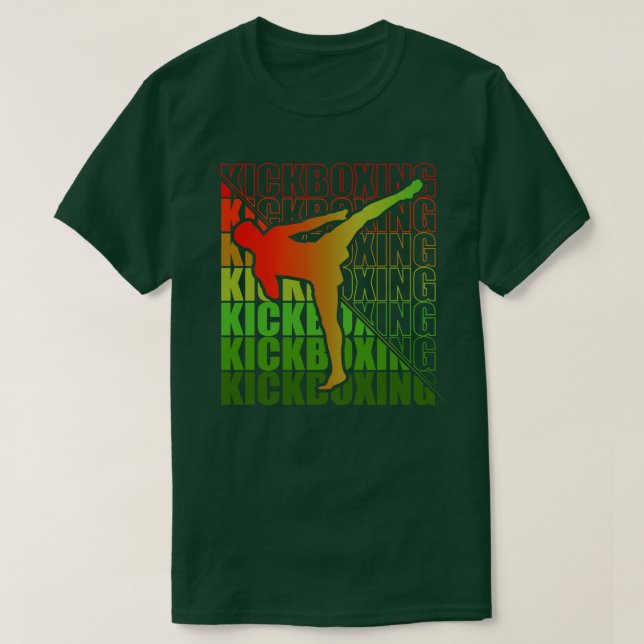 Camiseta Kickboxer de Artes Marciais 30 (Frente do Design)