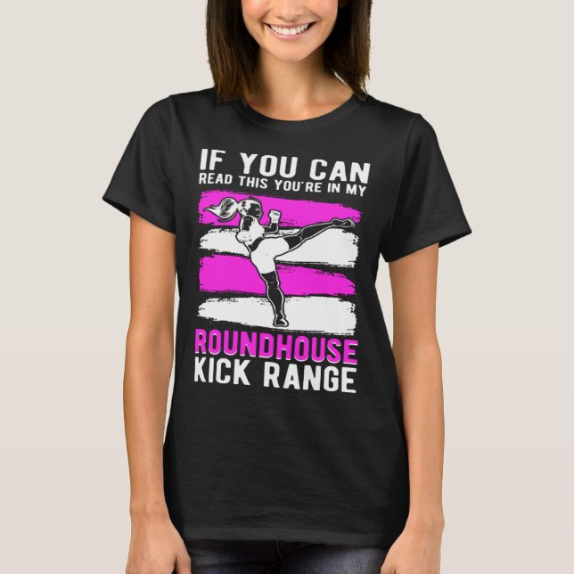 Camiseta Kickboxer de Kick Range do Roundhouse (Frente)