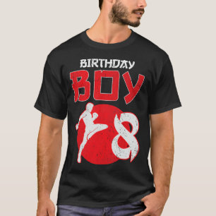Camiseta Kickboxing 8 Anos de Idade Aniversário Mma Artes M