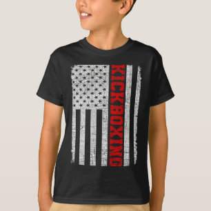 Camiseta Kickboxing Bandeira Americana 4 de Julho Patriótic