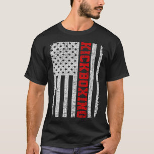 Camiseta Kickboxing Bandeira Americana 4 de Julho Patriótic