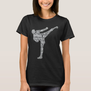 Camiseta Kickboxing Clássico Kickboxer Karatê Homens Crianç