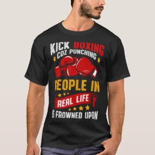 Camiseta Kickboxing Engraçado