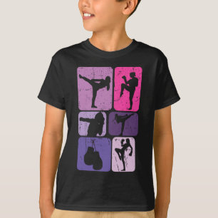 Camiseta Kickboxing Engraçado Para Meninas Mulheres Treino