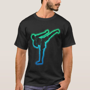 Camiseta Kickboxing Karate Kickboxer Taekwondo Crianças Hom