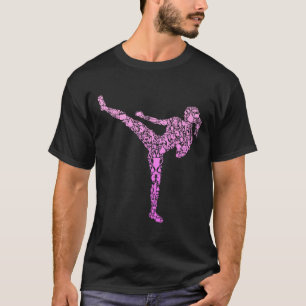 Camiseta Kickboxing Kickboxer Karate Meninas Crianças Mulhe
