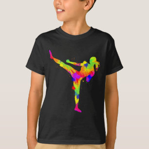 Camiseta Kickboxing Kickboxer Karate Mulheres Meninas Crian