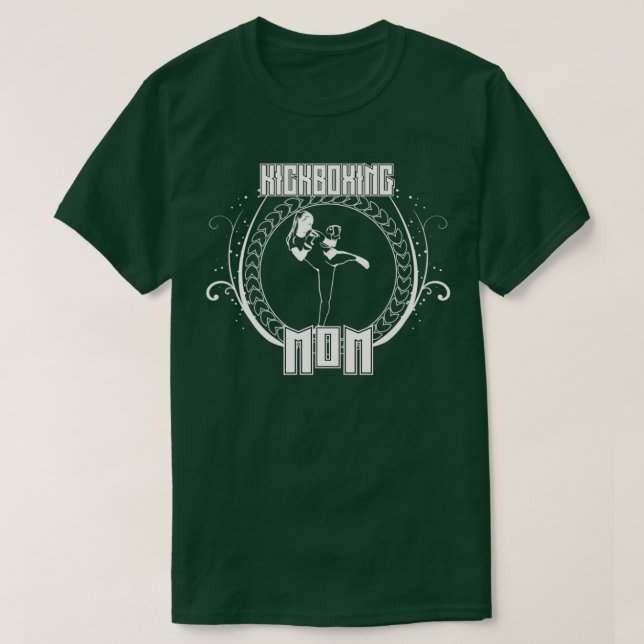 Camiseta Kickboxing Mom Combat Fights Martial Fight Sport (Frente do Design)