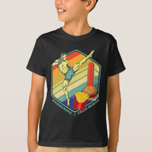 Camiseta Kickboxing Muay Thai Boxe Batatas Fritas Hambúrgue