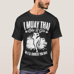 Camiseta Kickboxing Tailândia Mma Boxe Tailandesa Garota Mu