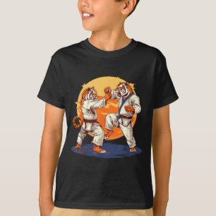 Camiseta Kickboxing Tigre Karatê Jiu-Jitsu Taekwondo Judô