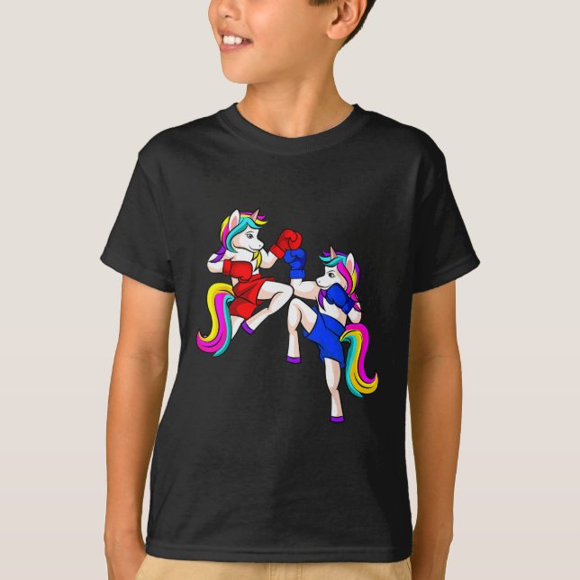 Camiseta Kickboxing Unicorn Kickboxer Mma  (Frente)