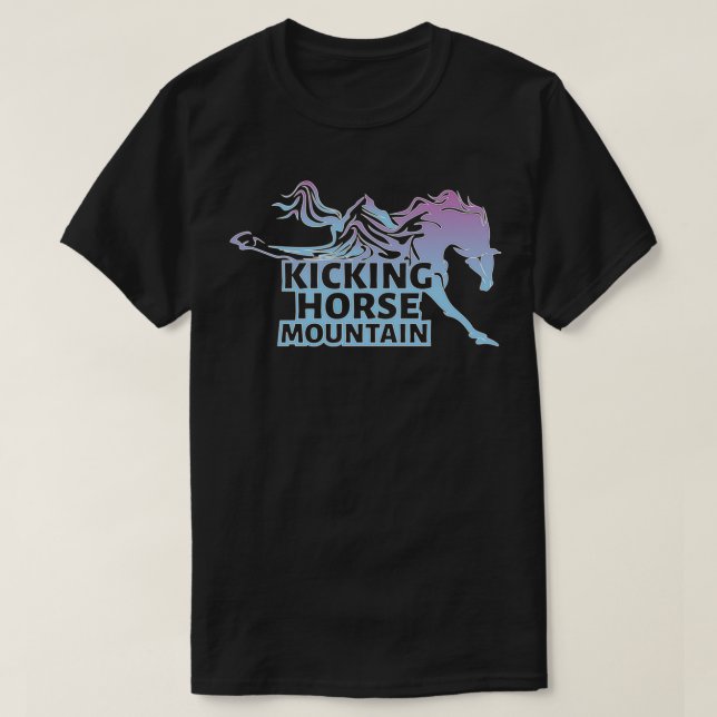 Camiseta Kicking Horse Ski Resort and Mountain (Frente do Design)