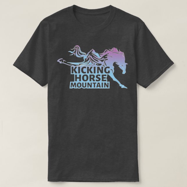 Camiseta Kicking Horse Ski Resort and Mountain (Frente do Design)
