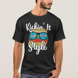 Camiseta Kickit It segundo Grade Style Crianças De Volta Ao