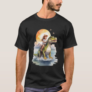 Camiseta Kid Andando No Dinossauro