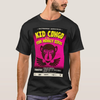 Camiseta Kid Congo prepara os Macacos Rosa