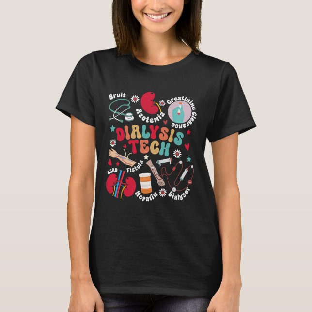 Camiseta Kid de Apreciação do Técnico de Diálise Tecnológic (Frente)