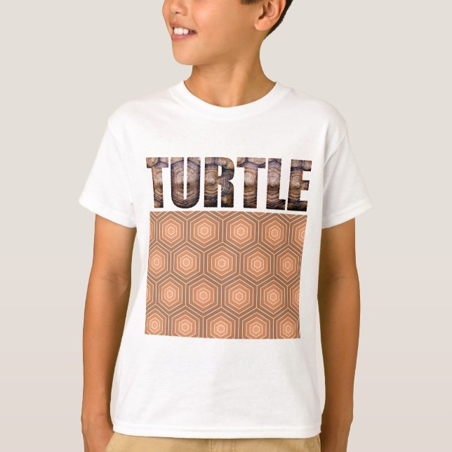 Camiseta Kid de impressão animal de tartaruga do felpudo Ex (Frente)