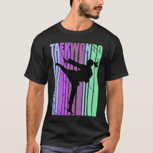 Camiseta Kid Kid Karate Aniversário Silhouette Colorida Spo