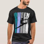Camiseta Kid Modern Dance Queen Birthday Teal Green Trainin<br><div class="desc">Tema de Treinamento Verde da Rainha de Dança Moderna de Aniversário do Teal.</div>