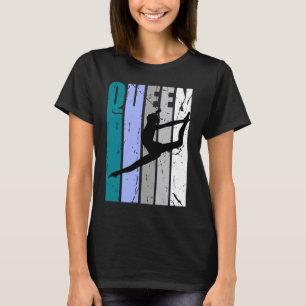Camiseta Kid Modern Dance Queen Birthday Teal Green Trainin