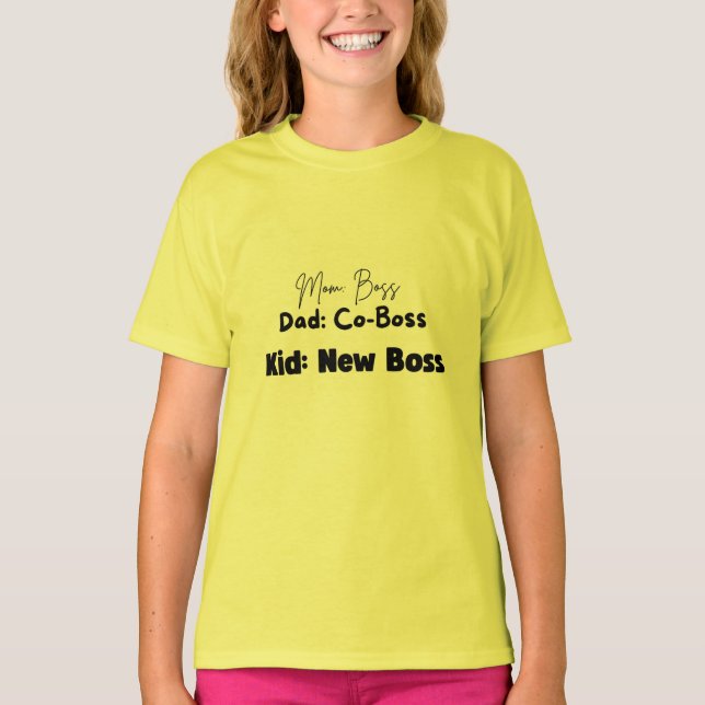 Camiseta Kid: New Boss (Frente)
