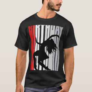 Camiseta Kid Red Dance Retro Birthday Theatrer