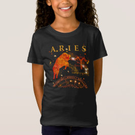 Camiseta Kid Retro Aries Zodiac Traços T-Shirt