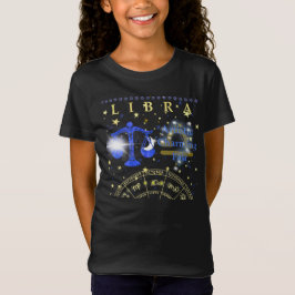 Camiseta Kid Retro Libra Zodiac Traços T-Shirt