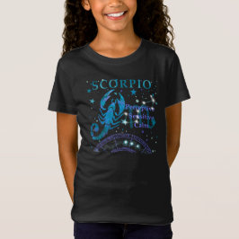 Camiseta Kid Retro Scorpio Zodiac Traços T-Shirt