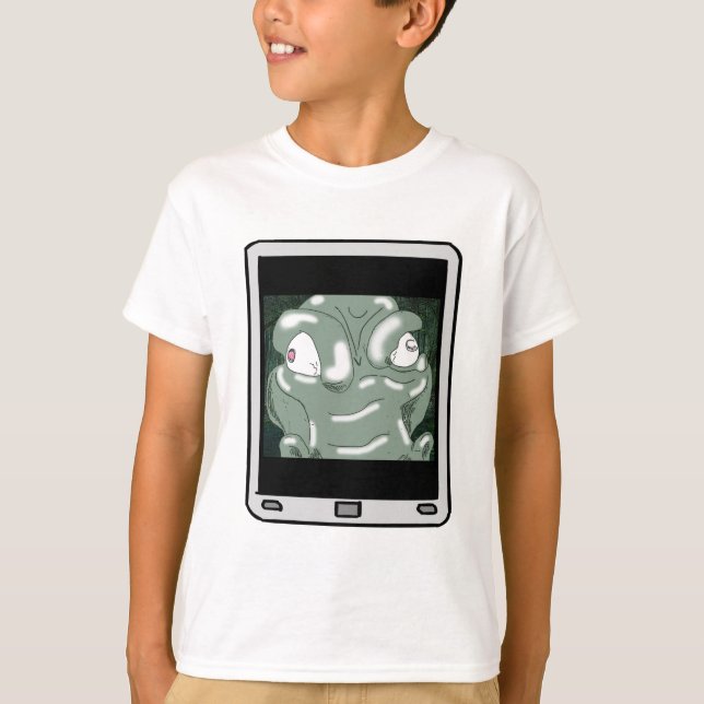 Camiseta Kid Selfie do Alligador do felpudo Express® (Frente)